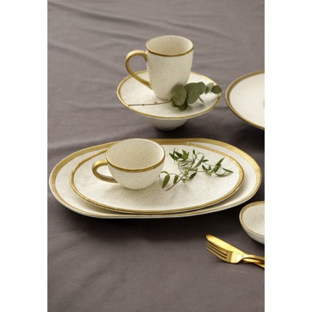 Porcelain Serving dish Magistro Poursephona, 30.7 × 21.5 cm, beige color-6