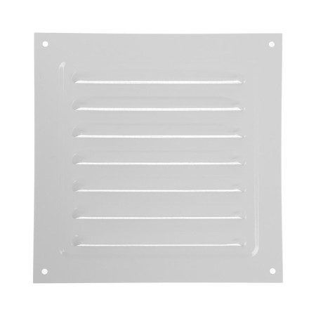Ventilation grate Zein Lux RM1717C, 175 x 175 mm, with a grid, metal, gray-3