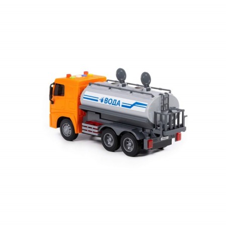 Machine car "MAZ", inertia, interactive: light, sound, orange-2