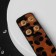 Bracelet Skin "Safari" leopard, black-brown color, l = 21.5 cm