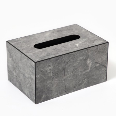 Acrylic napkin, gray marble 10 x 18 x 12 cm