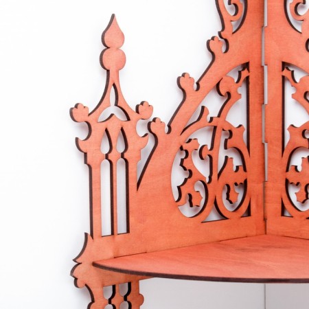 Decorative shelf, red tree, 24.5x18.5x31.5 cm-1