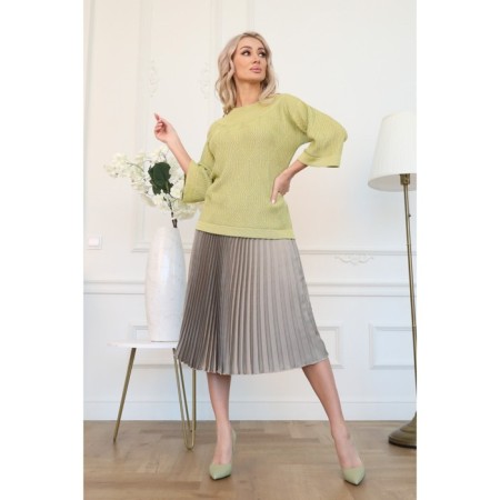 Women's skirt, size 50, gray color-7
