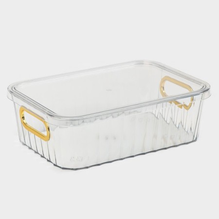 Storage container with a lid "City", 25.5 × 18 × 8 cm, color mix-6