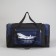 Road bag with lightning, 3 outer pockets, long belt, black/blue color