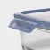 Glass Lockie & Lock Food, 1010 ml, 2 sections, blue cover