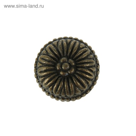 Ручка кнопка VINTAGE 006, цвет бронза, 8 шт TMP-2