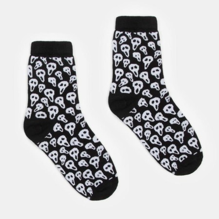 Minaku socks “Scream”, black color, size 42-43 (29 cm)