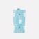 Key of buttons, 11 cm, 7 carabiners, blue color