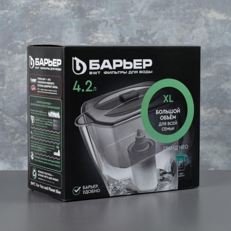 Filter-Kuvshin "Barrier Grand NEO", 4.2 l, green color-4