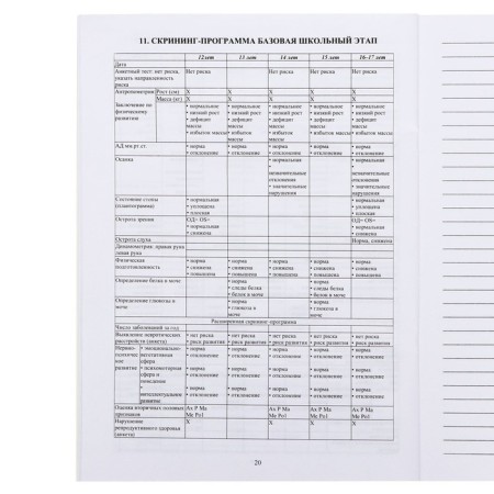 Medical card of the child A4, Form No. 026/U-2000, 16 sheets, blue-22