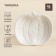 SL Home plate "Autumn Breeze", 16 × 14.5 × 3.3 cm, ceramics, white color