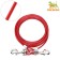 Cable for leaning dogs with 2 carbines, 5 m, cable thickness 5 mm
