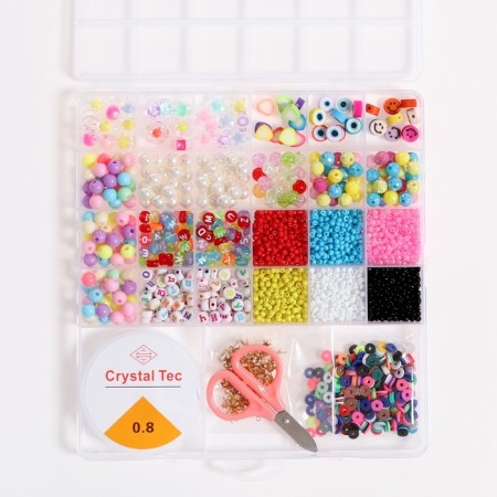 Set for creating jewelry "Assorted" beads/beads, fishing line, accessories-1
