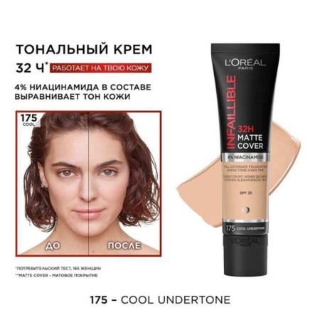 Tonal cream L’Oreal Infaillible, matte, tone 175-1