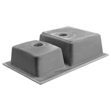 Curler for a kitchen made of stone Zein 191/Q8, 765x500 mm, rectangular, overflow, color gray color-5