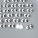 Decor for the creativity of the leatherette "Eyes with rods" set of 25 pcs 2x1.3 cm