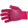 Gloves of nylon garden, knitting class 13, with PVC points, size 9, fuchsia