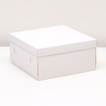 The box is folding, cover is, white, 25 x 25 x 12 cm