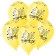 Shar Latex 12 "SDR Congratulations", pastel, set of 50 pcs., Color yellow