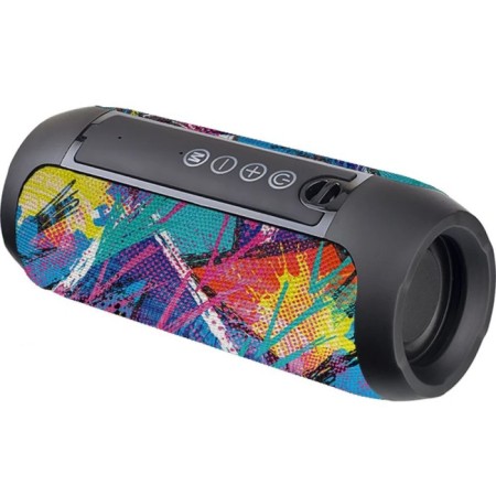 Portable acoustics Perfeo (PF_D0328) Street graffiti FM, MP3 USB/TF, AUX, TWS, LED, HF, 10 W, 180-1