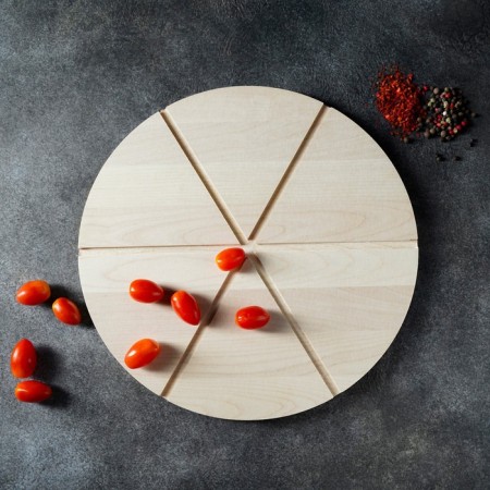 ADELICA pizza "Italiano", 6 pieces, d = 32 cm, thickness 1.8 cm, birch-5