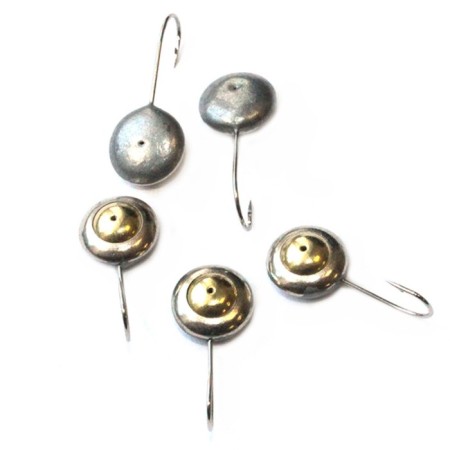Mormyshka soldering Yaman's eye is perch, weight 2.23 g, brass, packaging 5 pcs.