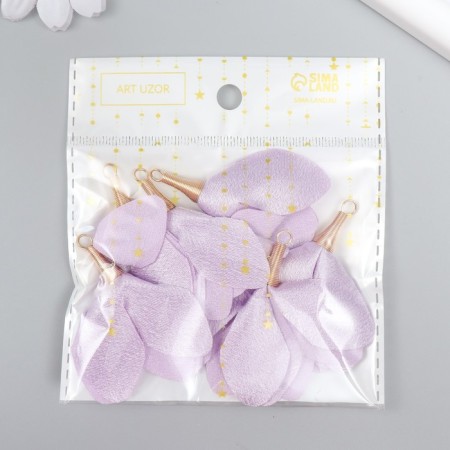 Decor for creativity Textile "Bun, Color of Wisteria" set 6 pcs 6 cm-3