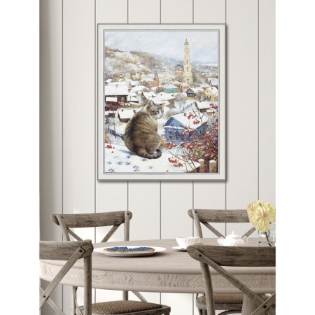 Reproduction of the picture "Gorodok", 40x50, frame (45-A355)-2