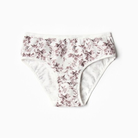 Panties women's slips Miss Beautiful, white/beige print, rr XXL (52-54)