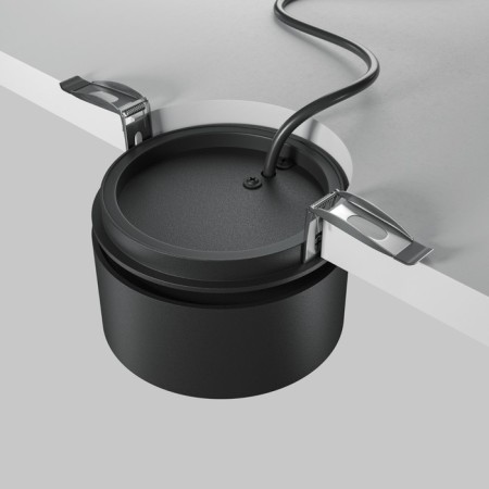 Built-in lamp Technical DL024-12W-DTW-B ONDA, 85x85x66 mm, LED, 12W, 640LM, black color black-7