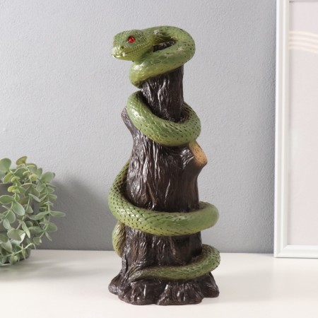 New Year's piggy bank "Snake on the stump" 33 x 14 x 15 cm.-1