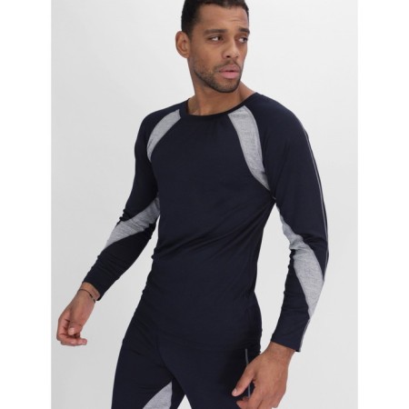 Male thermal underwear, size 48-50, dark blue color-17