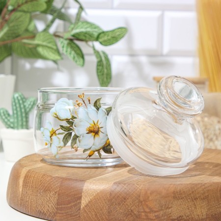 Bank for bulk products "Magnolia", 500 ml-2