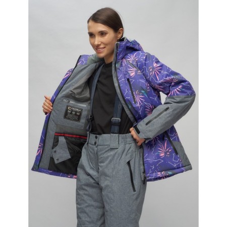 Ski suit, size 44, purple color-5