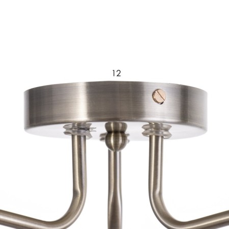 Chandelier "Patricia" 3x40W E27 white, gold 56x56x35cm-6