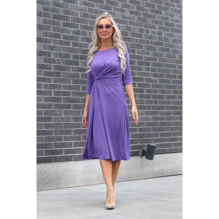 Female dress, size 48, purple color-1