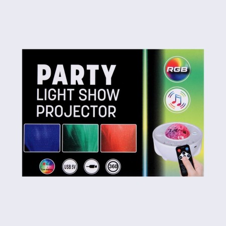 Light device "Star Sky" White, 12.5x8.5 cm, projector, USB, Bluetooth, Music, RGB-10