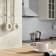 The socket W5871055 with the grounding of Vintage, ivory matte chromium