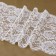Lace elastic fabric, 185 mm × 2.7 ± 0.5 m, white color