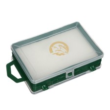 Box with insolon, for spinners and mormyshki, bilateral, 11+1 departments, 11.5 x 8.5 x 3.5 cm