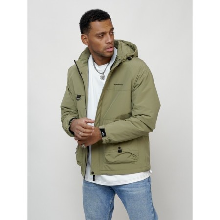 Male spring jacket, size 48, light green color-4