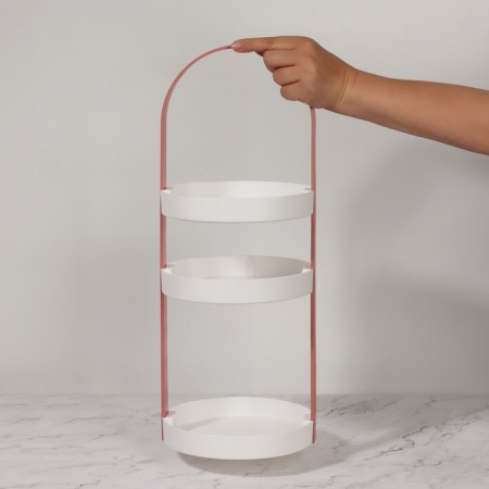Organizer D/Storage 3rd level D20*50cm Bel/Rose K/KOKL qf-2