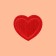 Thermal appliance "Heart", 3 × 3 cm, red color