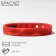 Silicone bracelet "On the buttons", the color is red