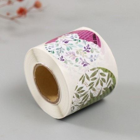 Stick Paper "Leaves and magazines" d = 3.8 cm 252 pcs in the roll-5