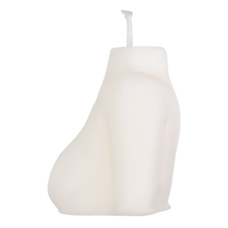 Candle Pecado BDSM "Women's Silhouette", white color, 49 g-3