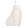 Candle Pecado BDSM "Women's Silhouette", white color, 49 g