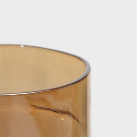 Glass can with a pen, lid and pipe Magistro "Eco", 620 ml, gold color-5
