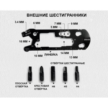 Мультитул с набором отверток-3